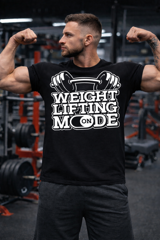 Weight Lifting Mode - Activated Gym Oversized T-Shirt