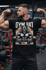 Gym Rat - Fierce Wolf Gym Motivation Oversized T-Shirt