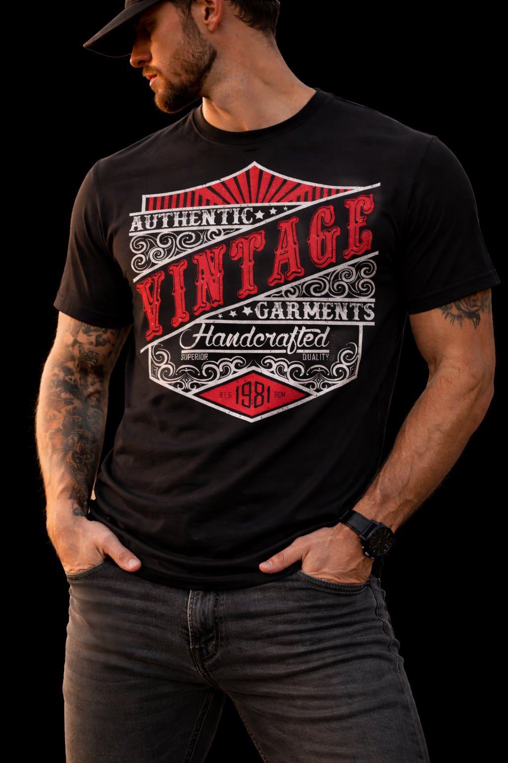 Vintage Garments Retro T-Shirt - Authentic 1981 Handcrafted Design